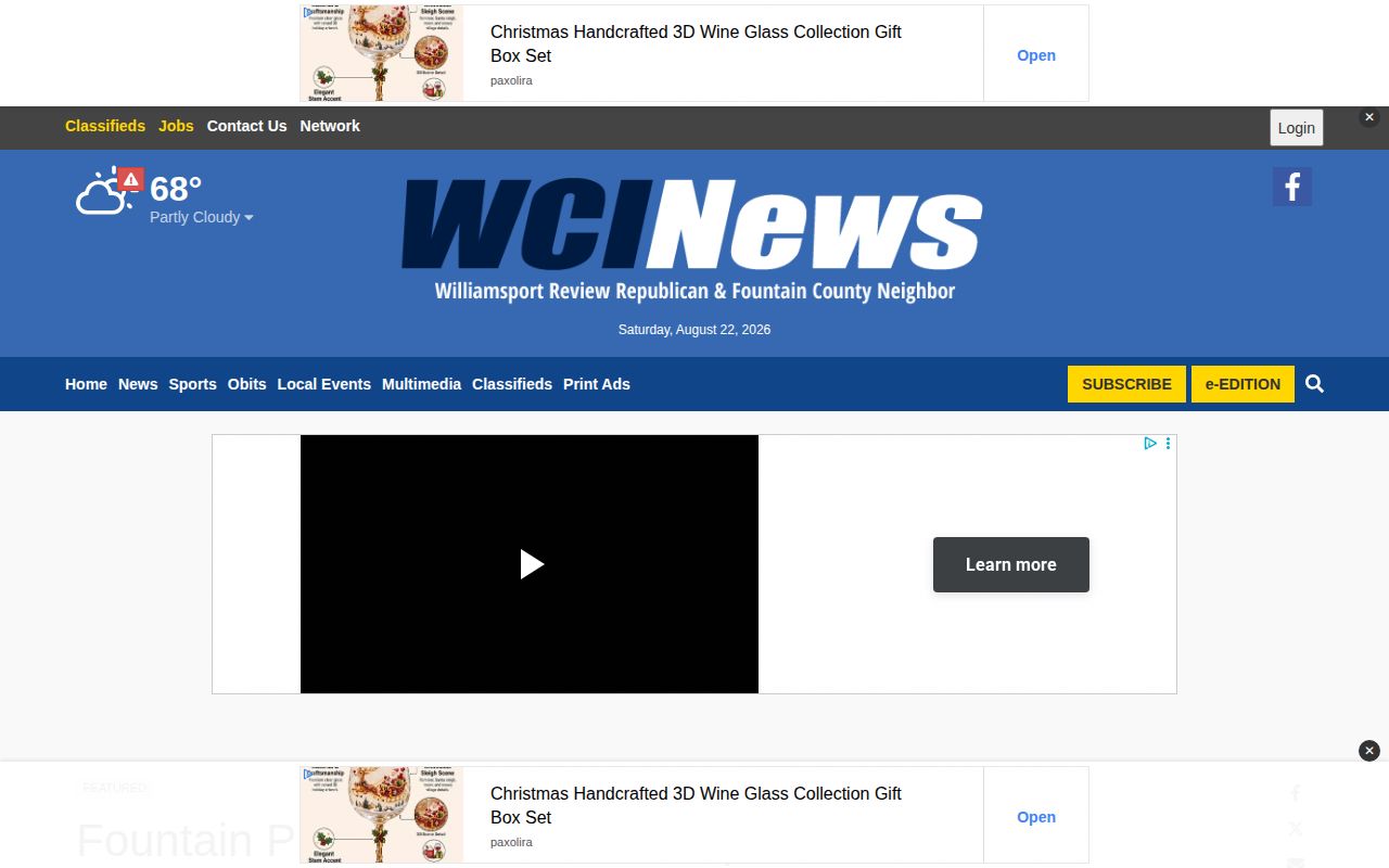 Fountain County crime news public record roundup